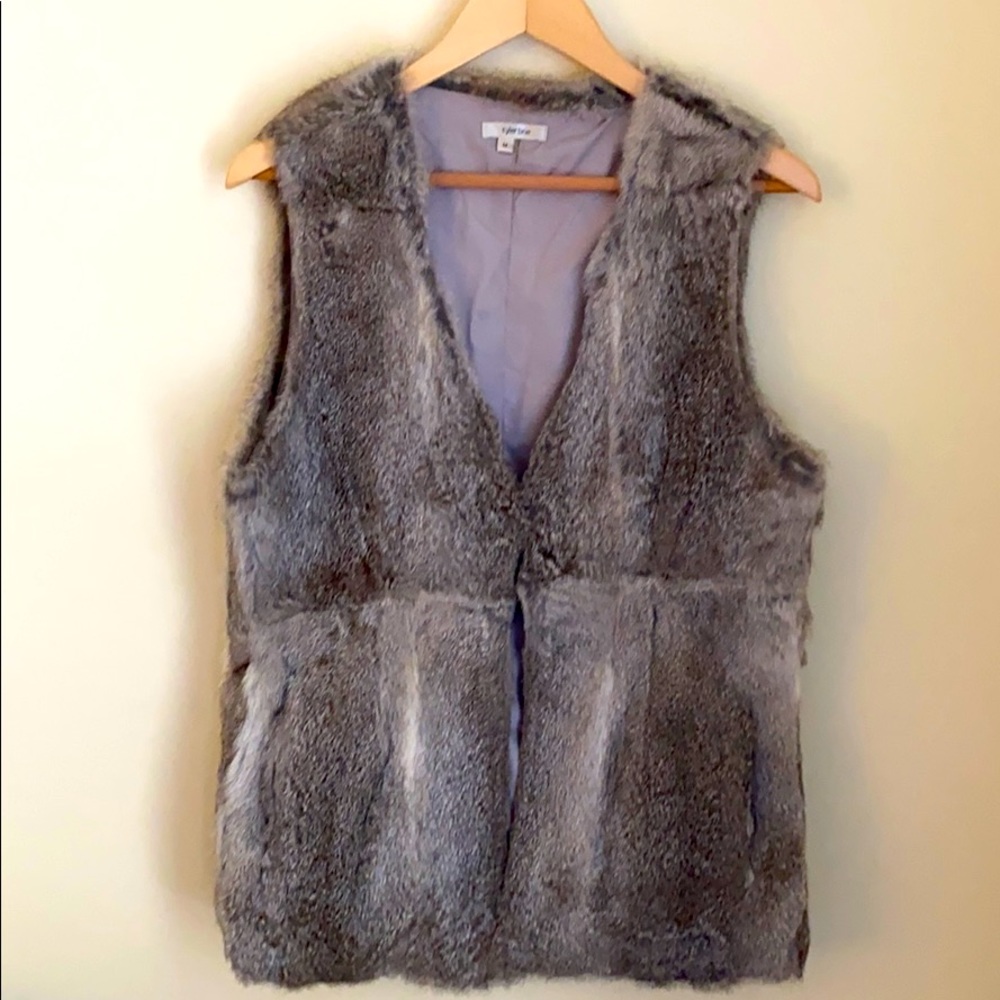 Tyler Boe faux fur vest